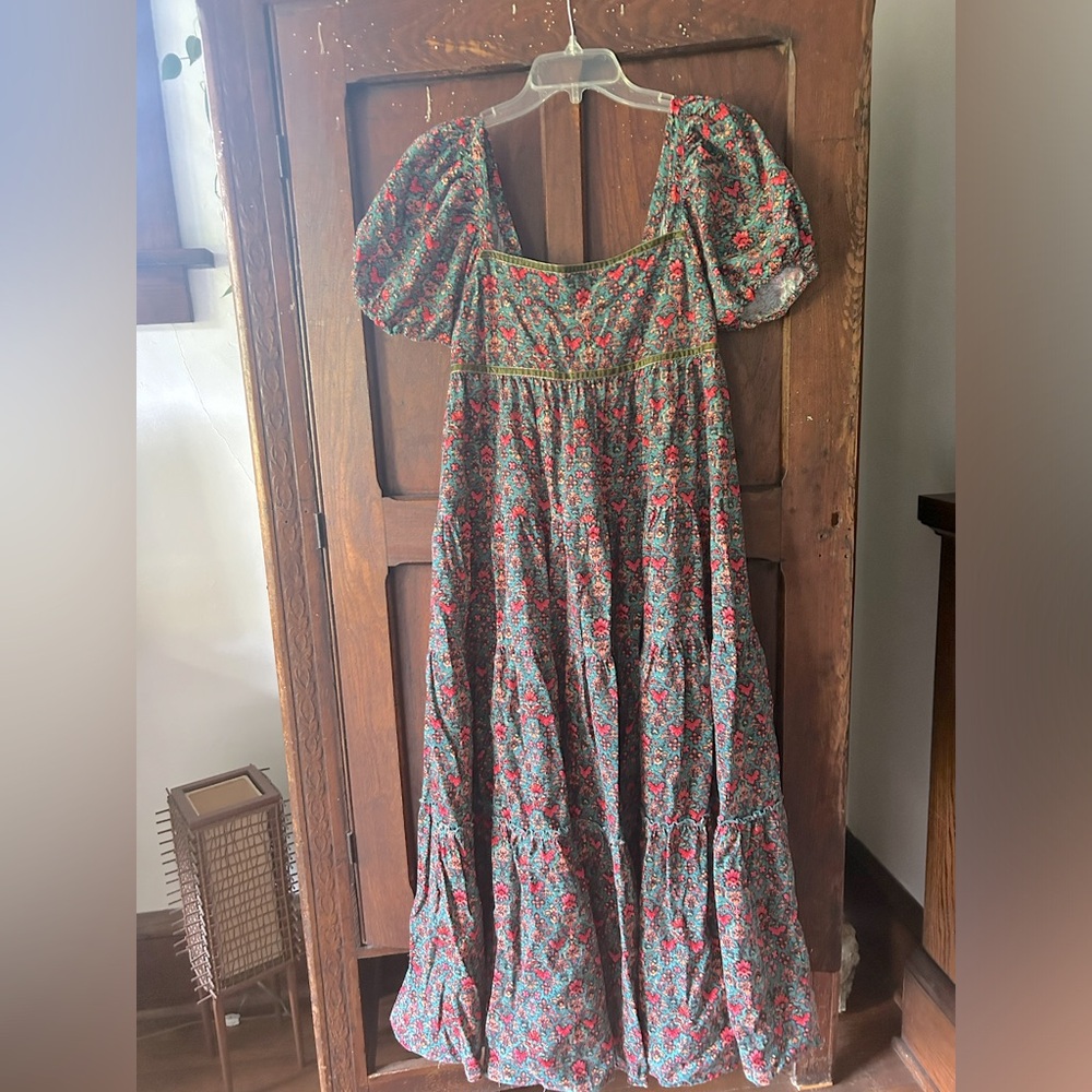 Free people corduroy maxi babydoll dress